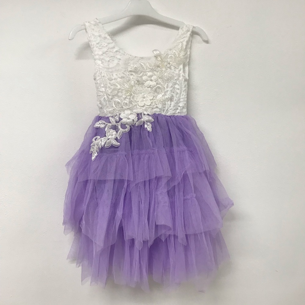Little Girl Toddler Tulle Easter Birthday Party Graduation Flower Girl Dress